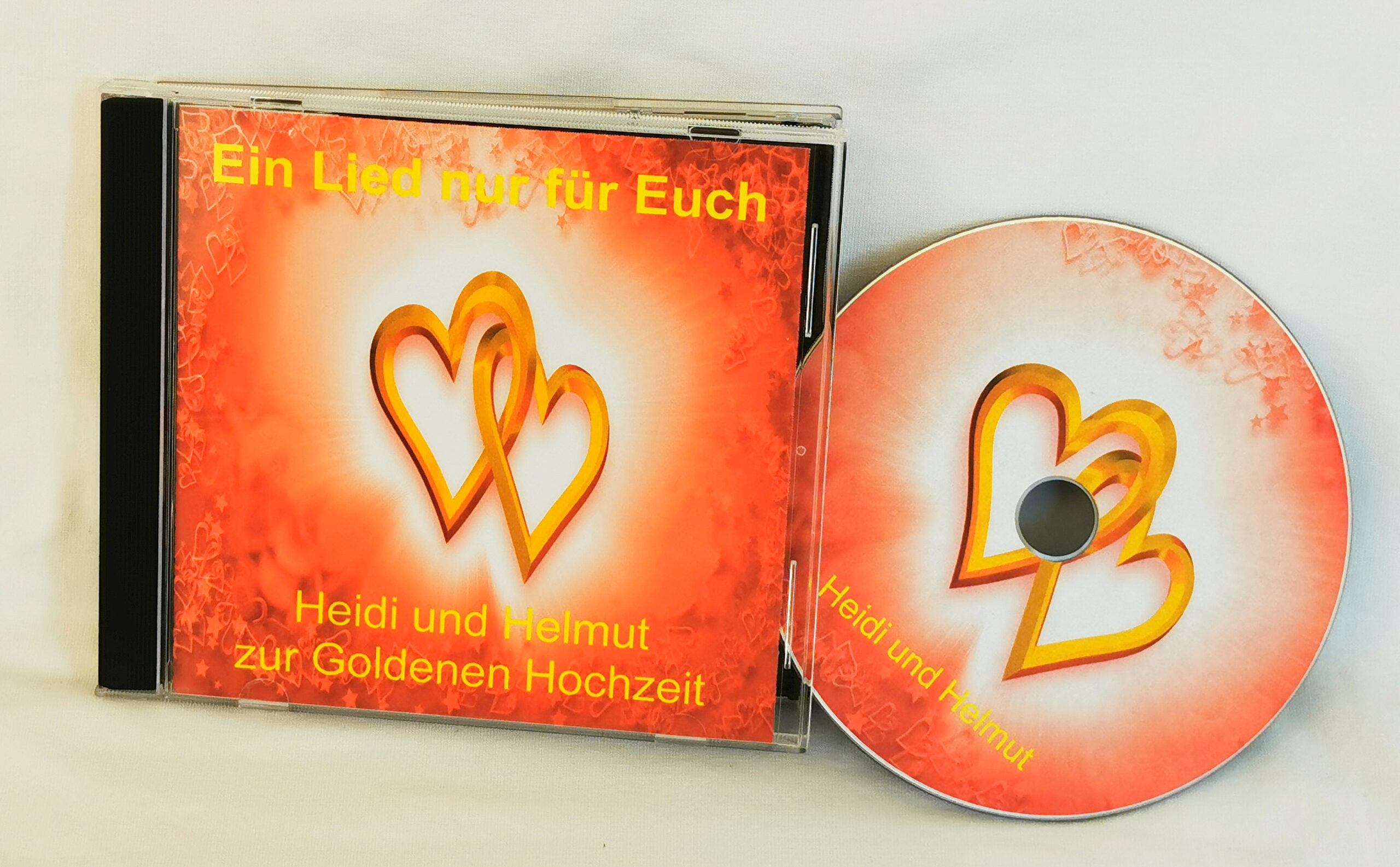 Goldene Hochzeit Geschenk-CD  persönliches Lied+gesungene Vornamen  originell 
